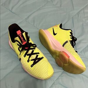 Nike Neon Green  and Black  BasketballSneakers